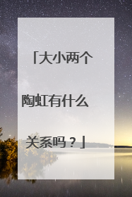 大小两个陶虹有什么关系吗?