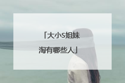 大小S姐妹淘有哪些人