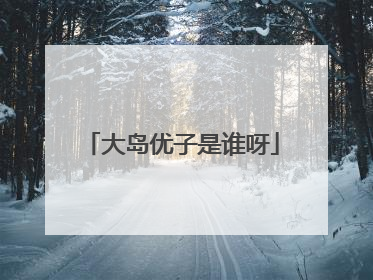 大岛优子是谁呀