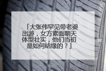 大张伟罕见带老婆出游,女方素面朝天体型壮实,他们当初是如何结缘的?