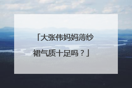 大张伟妈妈薄纱裙气质十足吗？