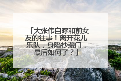 大张伟自曝和前女友的往事！离开花儿乐队，身陷抄袭门，最后如何了？