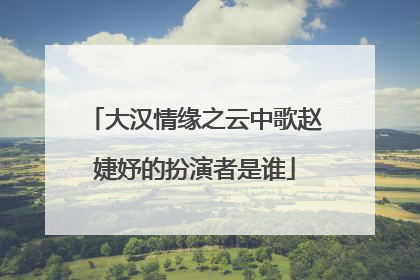 大汉情缘之云中歌赵婕妤的扮演者是谁