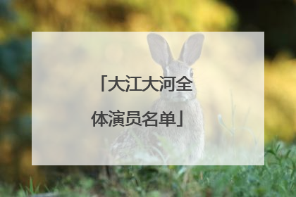 大江大河全体演员名单