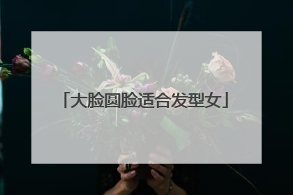 大脸圆脸适合发型女