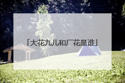 大花九儿和厂花是谁
