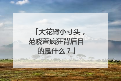 大花臂小寸头,范晓萱疯狂背后目的是什么?
