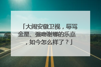 大闹安徽卫视，辱骂金星、强吻谢娜的乐嘉，如今怎么样了？