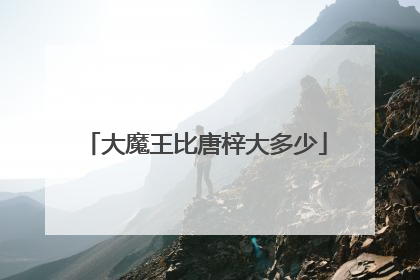 大魔王比唐梓大多少