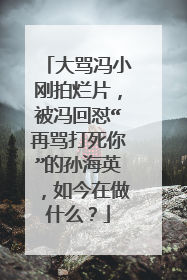 大骂冯小刚拍烂片,被冯回怼“再骂打死你”的孙海英,如今在做什么?