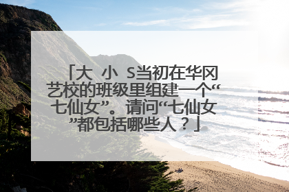 大 小 S当初在华冈艺校的班级里组建一个“七仙女”。请问“七仙女”都包括哪些人？