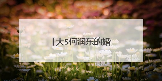 大S何润东的婚纱照在哪里拍的