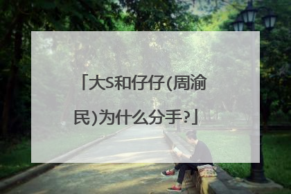 大S和仔仔(周渝民)为什么分手?