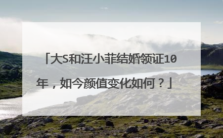 大S和汪小菲结婚领证10年，如今颜值变化如何？
