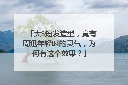 大S短发造型,竟有周迅年轻时的灵气,为何有这个效果?