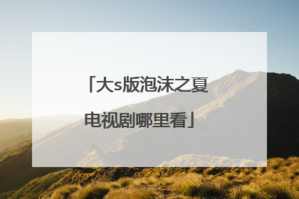 大s版泡沫之夏电视剧哪里看