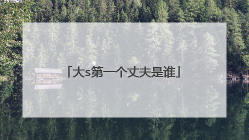大s第一个丈夫是谁