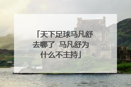 天下足球马凡舒去哪了 马凡舒为什么不主持