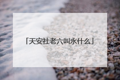 天安社老六叫永什么