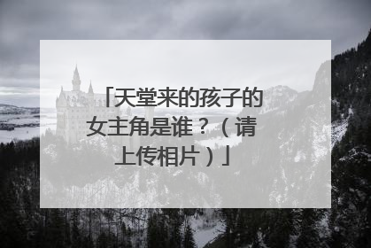 天堂来的孩子的女主角是谁?(请上传相片)
