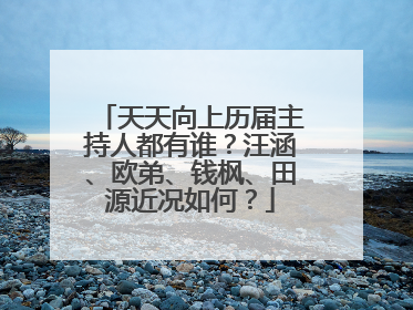 天天向上历届主持人都有谁?汪涵、欧弟、钱枫、田源近况如何?