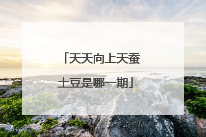 天天向上天蚕土豆是哪一期