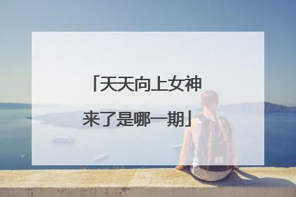 天天向上女神来了是哪一期