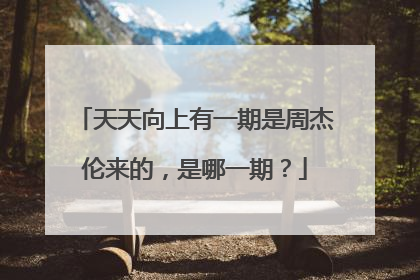 天天向上有一期是周杰伦来的,是哪一期?