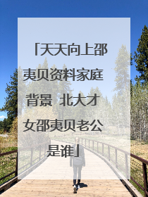 天天向上邵夷贝资料家庭背景 北大才女邵夷贝老公是谁