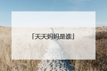 天天妈妈是谁