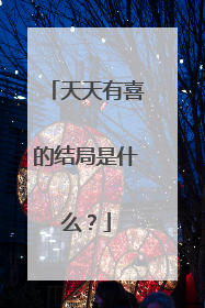 天天有喜的结局是什么?