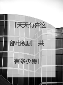 天天有喜这部电视剧一共有多少集