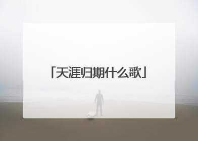 天涯归期什么歌