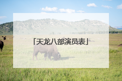 天龙八部演员表