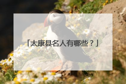 太康县名人有哪些？