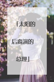 太阳的后裔演的总理