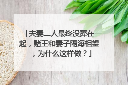 夫妻二人最终没葬在一起，赌王和妻子隔海相望，为什么这样做？