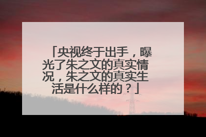 央视终于出手,曝光了朱之文的真实情况,朱之文的真实生活是什么样的?