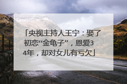 央视主持人王宁：娶了初恋“金龟子”，恩爱34年，却对女儿有亏欠