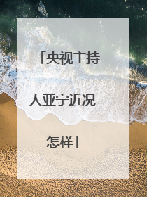 央视主持人亚宁近况怎样