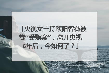 央视女主持欧阳智薇被卷“受贿案”，离开央视6年后，今如何了？