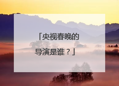 央视春晚的导演是谁?