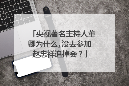央视著名主持人董卿为什么,没去参加赵忠祥追掉会？