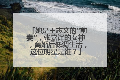 她是王志文的“前妻”,张嘉译的女神,离婚后低调生活,这位明星是谁?