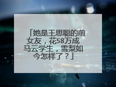 她是王思聪的前女友,花58万成马云学生,雪梨如今怎样了?