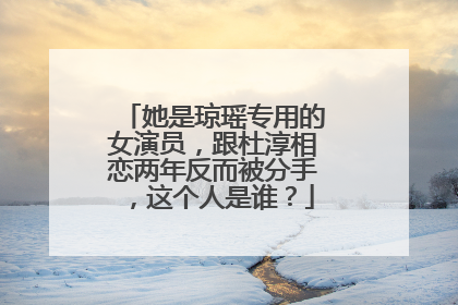 她是琼瑶专用的女演员,跟杜淳相恋两年反而被分手,这个人是谁?