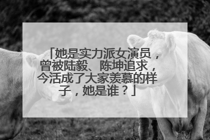 她是实力派女演员，曾被陆毅、陈坤追求，今活成了大家羡慕的样子，她是谁？