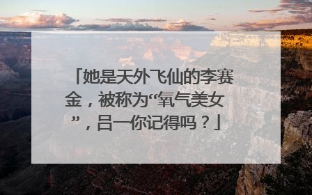 她是天外飞仙的李赛金，被称为“氧气美女”，吕一你记得吗？