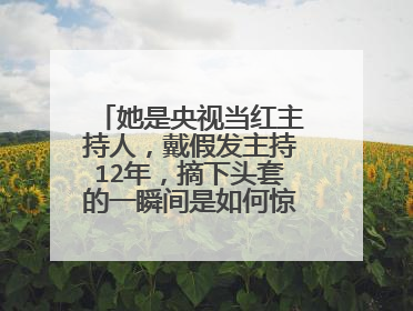 她是央视当红主持人，戴假发主持12年，摘下头套的一瞬间是如何惊艳众人的？
