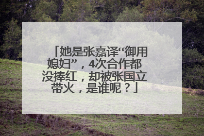 她是张嘉译“御用媳妇”,4次合作都没捧红,却被张国立带火,是谁呢?